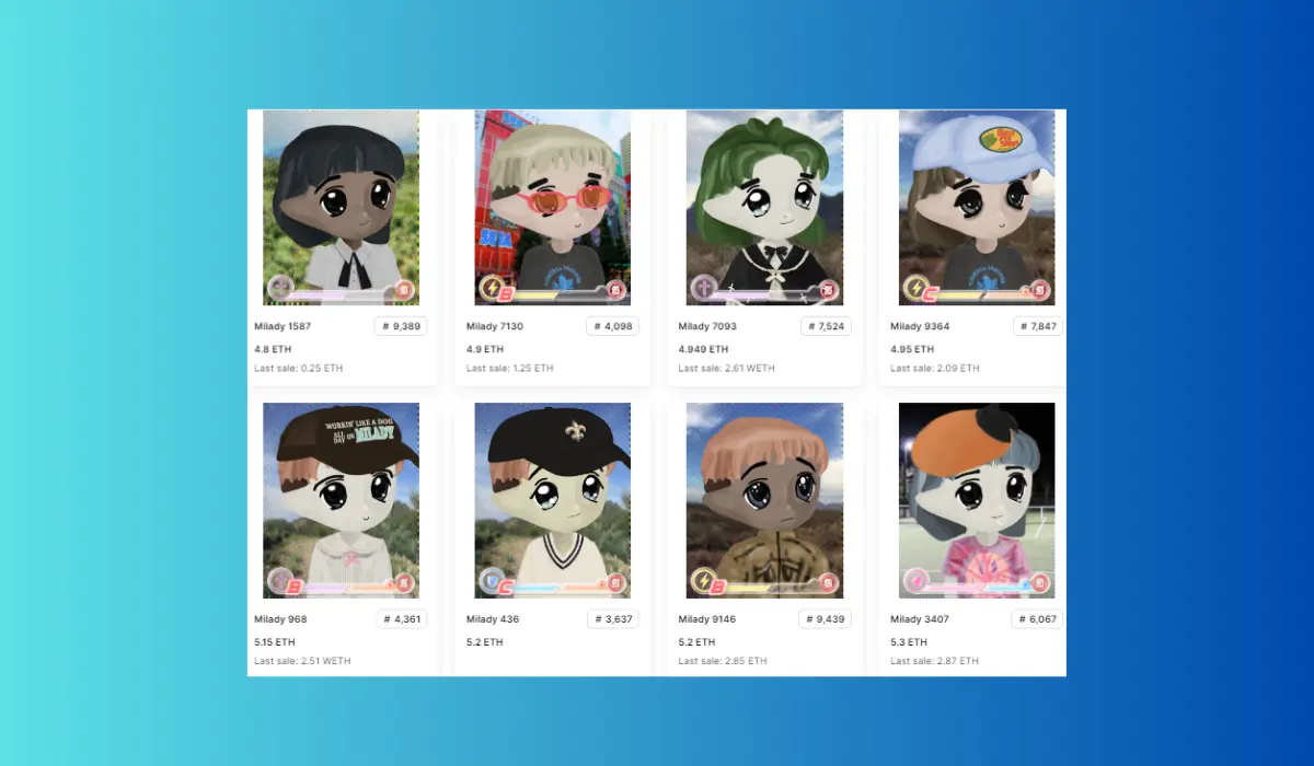 Milady MakerÂ?NFT Collections