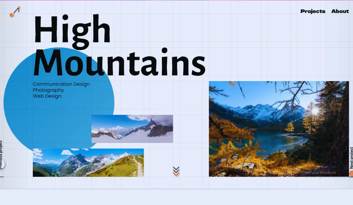 High Mountains in best HTML5 websites