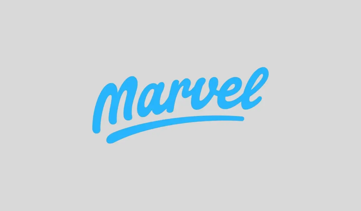 marvel logo in popular website design sites