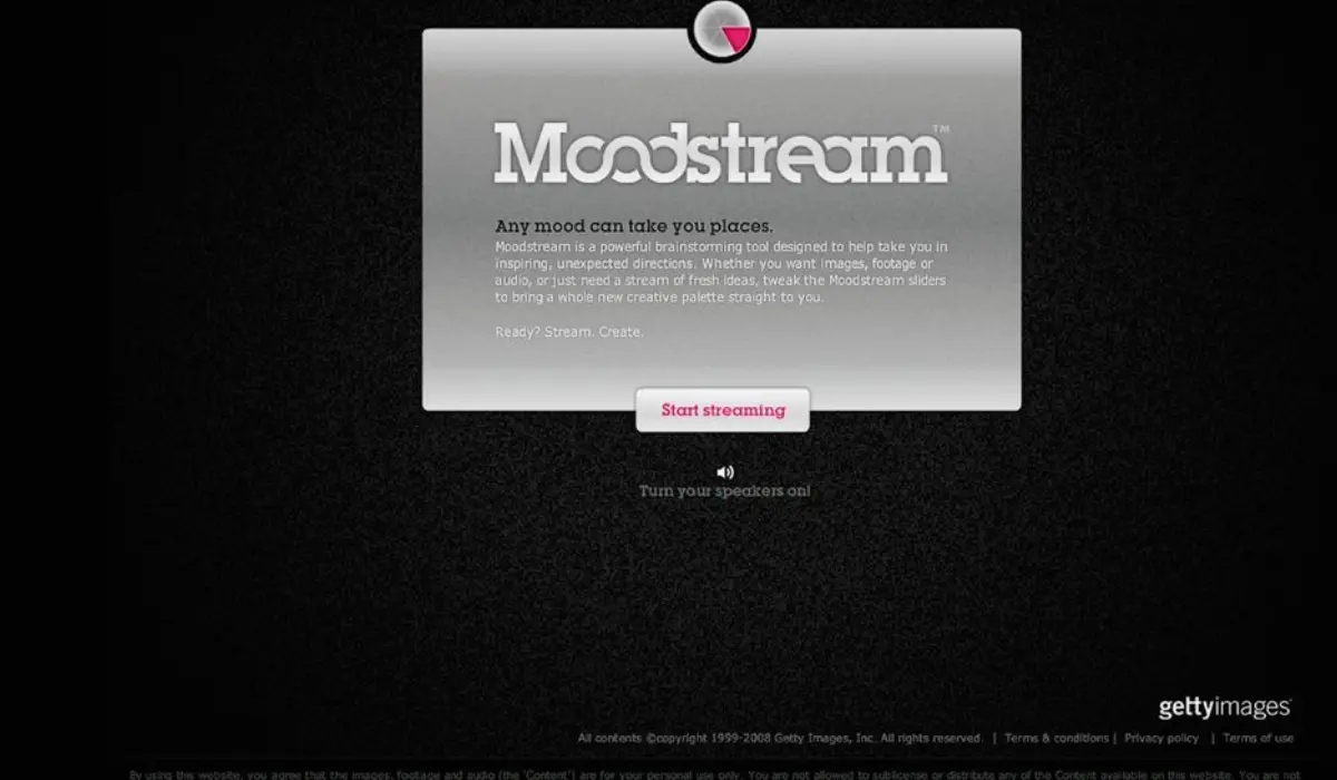 Moodstream in best Flash sites